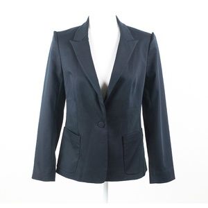 NEW Express Structured Single Button Black Blazer 8